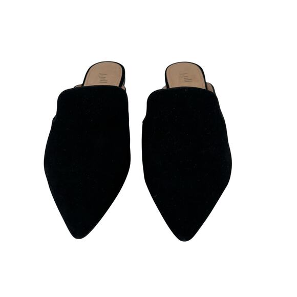 J.Jill women’s Chantal black suede slide mule flat shoes - Picture 2 of 5